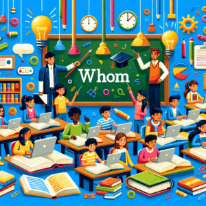 Kuis Penggunaan Kata ‘Whom’ yang Tepat – AI Quiz Theme Image