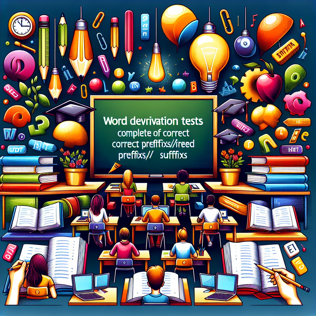 Tes Derivasi Kata – Lengkap dengan Awalan/Akhiran yang Benar – AI Quiz Theme Image