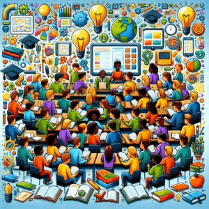 Tes Kosakata Pilihan Ganda untuk Pelajar Akademis – AI Quiz Theme Image